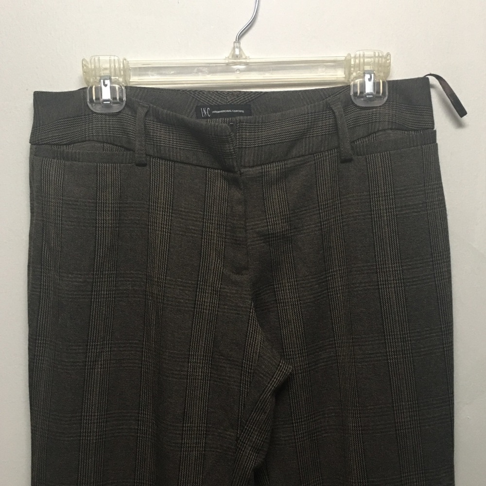 INC Plaid Business Casual Pants: Size 6
